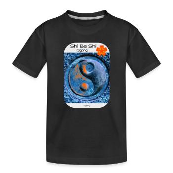Shi Ba Shi - QiGong - Kids' Premium Organic T-Shirt - black - Front