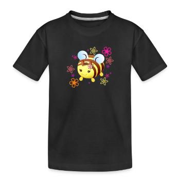 Hummel - Kinder Premium Bio T-Shirt - Schwarz - Vorne