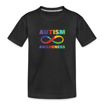 Autism Awareness Puzzle Piece Autism Mom - T-shirt bio Premium Enfant - noir - Devant