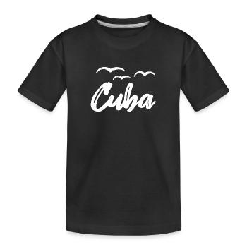 Cuba Vintage Caraïbes Cuba - T-shirt bio Premium Enfant - noir - Devant
