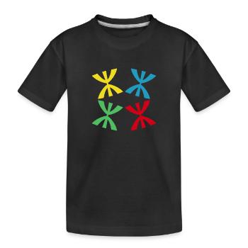 Der AMAZIGH-Platz - Kinder Premium Bio T-Shirt - Schwarz - Vorne