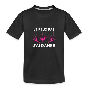 Ich kann nicht, ich habe getanzt - Kinder Premium Bio T-Shirt - Schwarz - Vorne