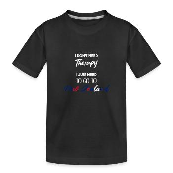 Nouvelle-Zélande Idée cadeau de vacances Dicton drôle - T-shirt bio Premium Enfant - noir - Devant