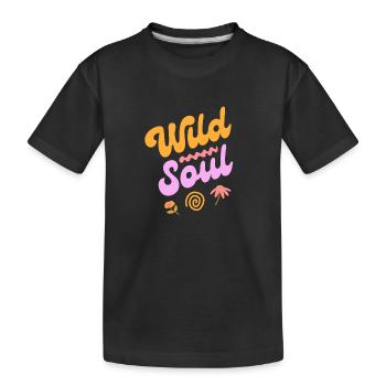 Wild Soul - Wilde Seele - Kids' Premium Organic T-Shirt - black - Front