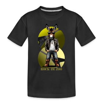 Âne Rock 'n' Roll - T-shirt bio Premium Enfant - noir - Devant