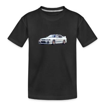 Beau blanc R32 - T-shirt bio Premium Enfant - noir - Devant