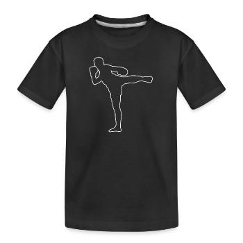 Thaiboxing Thai Boxing Thai Muay Thai Thai Boxer - T-shirt bio Premium Enfant - noir - Devant