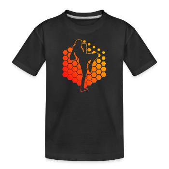 Muay Thai Femmes Boxe Thaï Boxeur Thaï Boxe Thaï - T-shirt bio Premium Enfant - noir - Devant