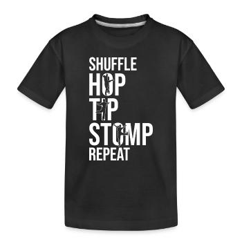 Stepptänzer - Kinder Premium Bio T-Shirt - Schwarz - Vorne