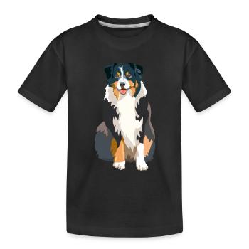 berger australien - T-shirt bio Premium Enfant - noir - Devant