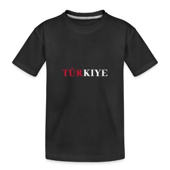 Idée cadeau Turquie Turquie Drapeau turc - T-shirt bio Premium Enfant - noir - Devant