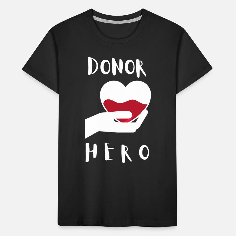 Blutspenderheld Kinder Premium Bio T-Shirt