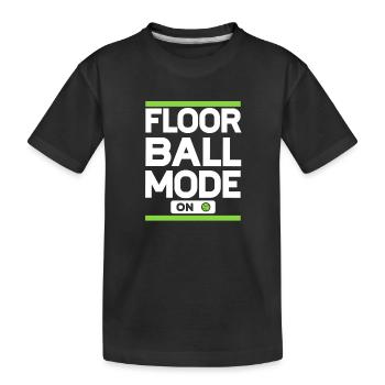 Floorball Mode On Floorball Player Floorball - Kids' Premium Organic T-Shirt - black - Front