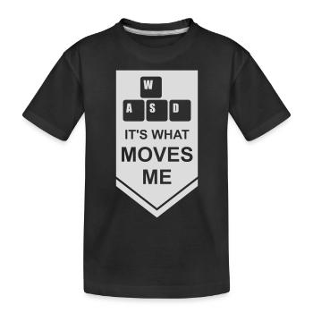 c’est ce qui m’émeut - T-shirt bio Premium Enfant - noir - Devant