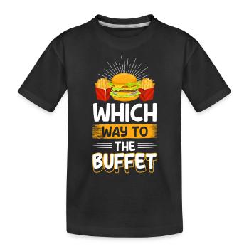 Tout ce que vous pouvez manger Fest Catering Vielesser - T-shirt bio Premium Enfant - noir - Devant