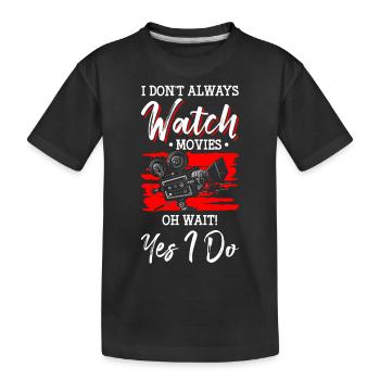 Citations de films de cinéma Fan de films d’action - T-shirt bio Premium Enfant - noir - Devant