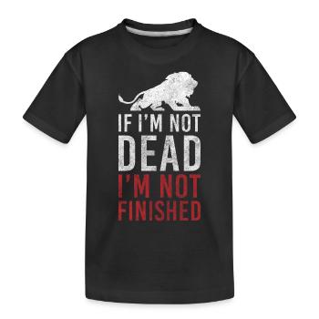 König Safari Rudel - Kinder Premium Bio T-Shirt - Schwarz - Vorne