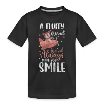 Teddy Kids Enfance Câlin - T-shirt bio Premium Enfant - noir - Devant