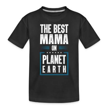 Meilleure maman disant maman maman - T-shirt bio Premium Enfant - noir - Devant