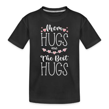 Petite amie câline d’amour - T-shirt bio Premium Enfant - noir - Devant