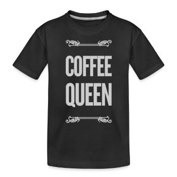 Dicton de café - T-shirt bio Premium Enfant - noir - Devant