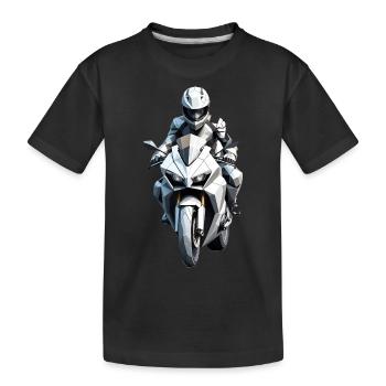 Autocollant motard - Motorbike Design - T-shirt bio Premium Enfant - noir - Devant