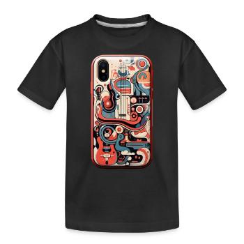 Der melodische Wächter - Kinder Premium Bio T-Shirt - Schwarz - Vorne