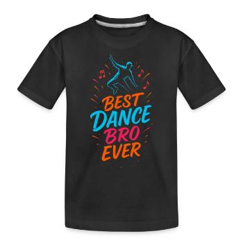 Bester Tanzbruder aller Zeiten - Kinder Premium Bio T-Shirt - Schwarz - Vorne