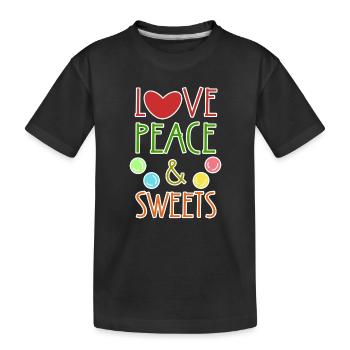 Cool Statement Dessert sucré - T-shirt bio Premium Enfant - noir - Devant