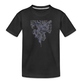 Style de fumée - T-shirt bio Premium Enfant - noir - Devant