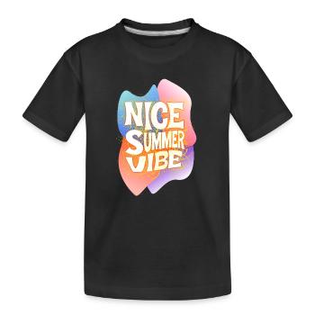 Belle ambiance estivale - T-shirt bio Premium Enfant - noir - Devant