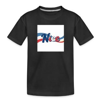 Nice like Nice - Kids' Premium Organic T-Shirt - black - Front