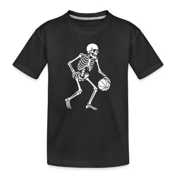 Skeleton Dribbler Basketball - T-shirt bio Premium Enfant - noir - Devant