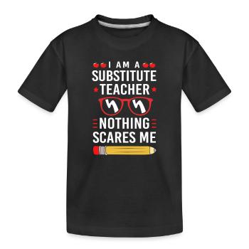Professeur remplaçant Professeur remplaçant - T-shirt bio Premium Enfant - noir - Devant