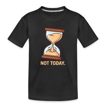 Le Sablier réticent - T-shirt bio Premium Enfant - noir - Devant