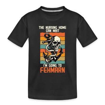 Opa ALTERSHEIM KANN WARTEN ICH FAHR NACH - Kinder Premium Bio T-Shirt - Schwarz - Vorne