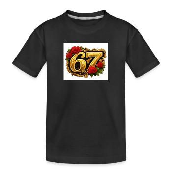 Cadre Golden67 Rose - T-shirt bio Premium Enfant - noir - Devant