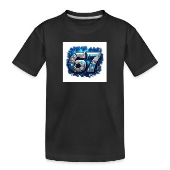Neon Robo Numéro 67 - T-shirt bio Premium Enfant - noir - Devant