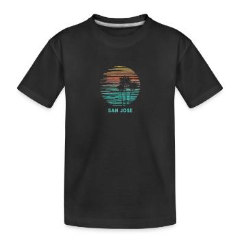 San Jose California Cool Souvenir Vacation - Kids' Premium Organic T-Shirt - black - Front
