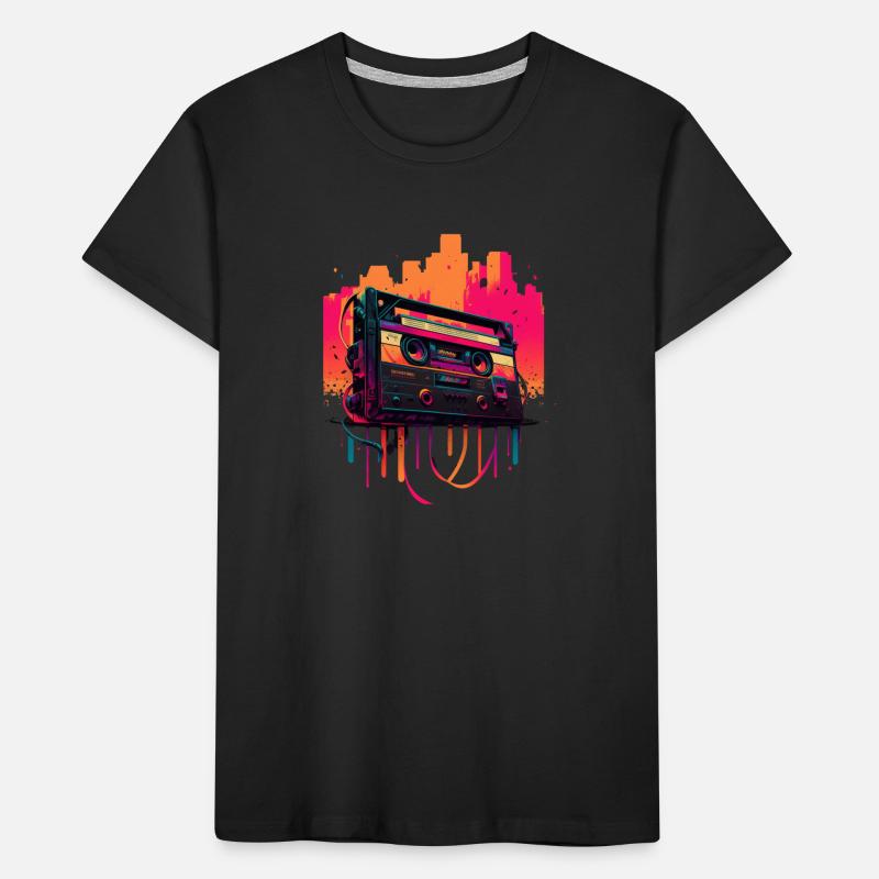 Retro Mixtape Kinder Premium Bio T-Shirt
