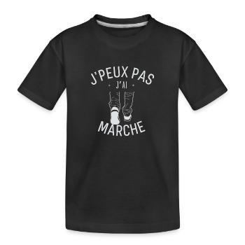 J peux pas j ai marche - T-shirt bio Premium Enfant - noir - Devant