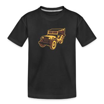 altgedienter Geländewagen - T-shirt bio Premium Enfant - noir - Devant