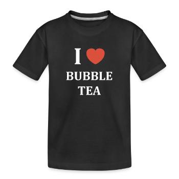 i love Bubble Tea - T-shirt bio Premium Enfant - noir - Devant
