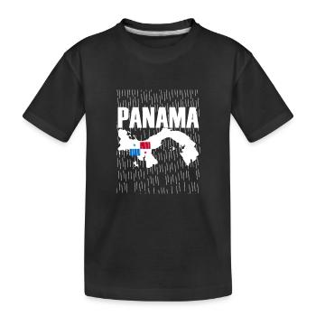 Panama Island Rain - Kids' Premium Organic T-Shirt - black - Front