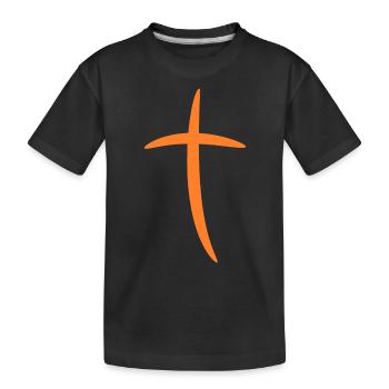 Croix, religion, conception, église - T-shirt bio Premium Enfant - noir - Devant