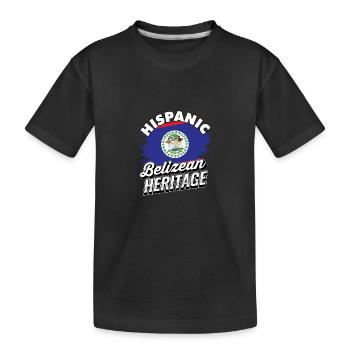 Hispanisches Erbe von Belize - Belize Heritage - Kinder Premium Bio T-Shirt - Schwarz - Vorne