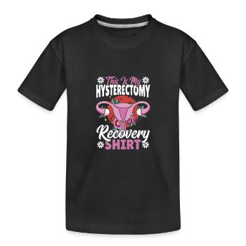 Hystérectomie Récupération Ablation de l’utérus - T-shirt bio Premium Enfant - noir - Devant