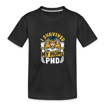 Réalisation de la thèse de doctorat Doctorat Doctorat - T-shirt bio Premium Enfant - noir - Devant