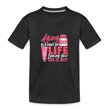 Hair, skin, nails, dermatologist, beautician - Kids' Premium Organic T-Shirt - black - Front