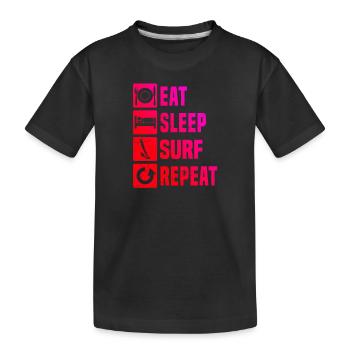 Windsurfing Windsurfing Surfing Windsurfer Men - Kids' Premium Organic T-Shirt - black - Front